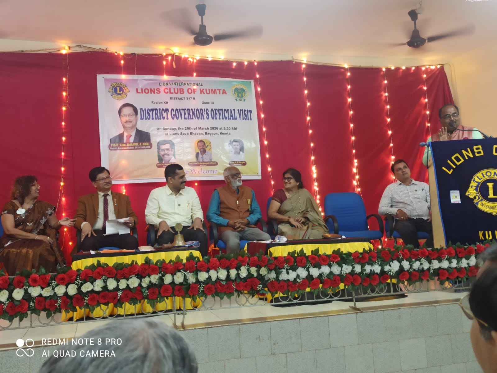 DG'S ANNAUL VISIT TO LIONS CLUB OF KUMTA