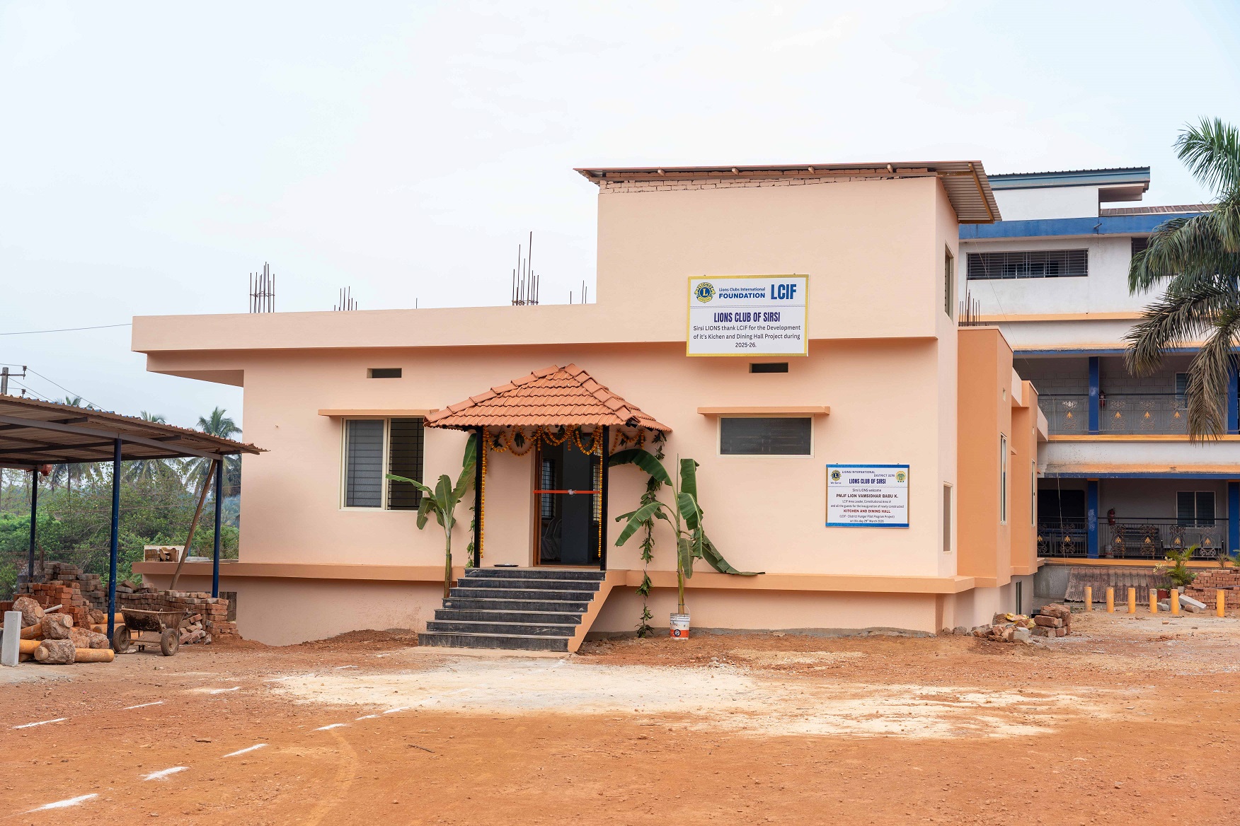 LCIF GRANT FUNDED BUILDING INNAUGURATION AND STARTED A NEW PERMANENT PROJECT UNDER RELIVING HUNGER PROJECT