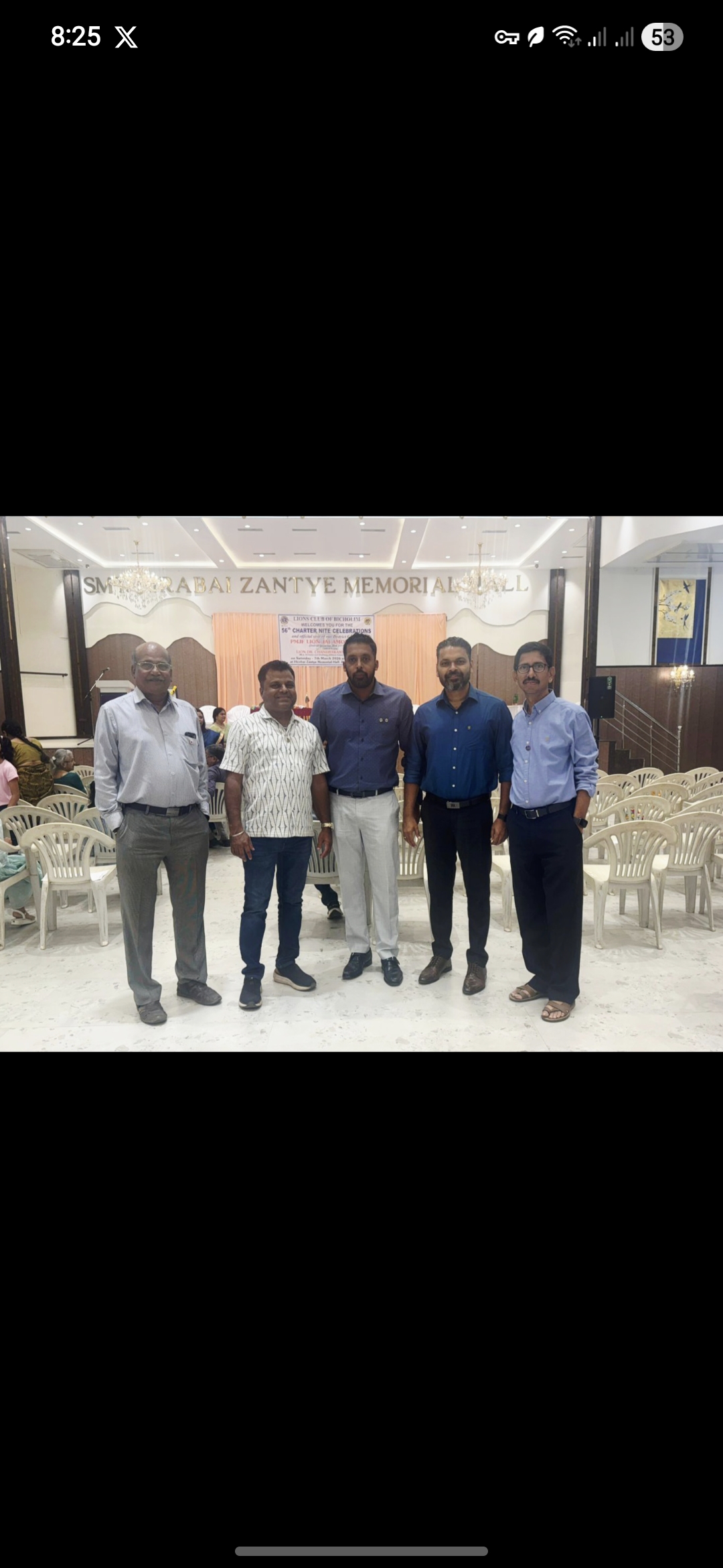 Visited to the  DG Visit at Lions club of Bicholim 