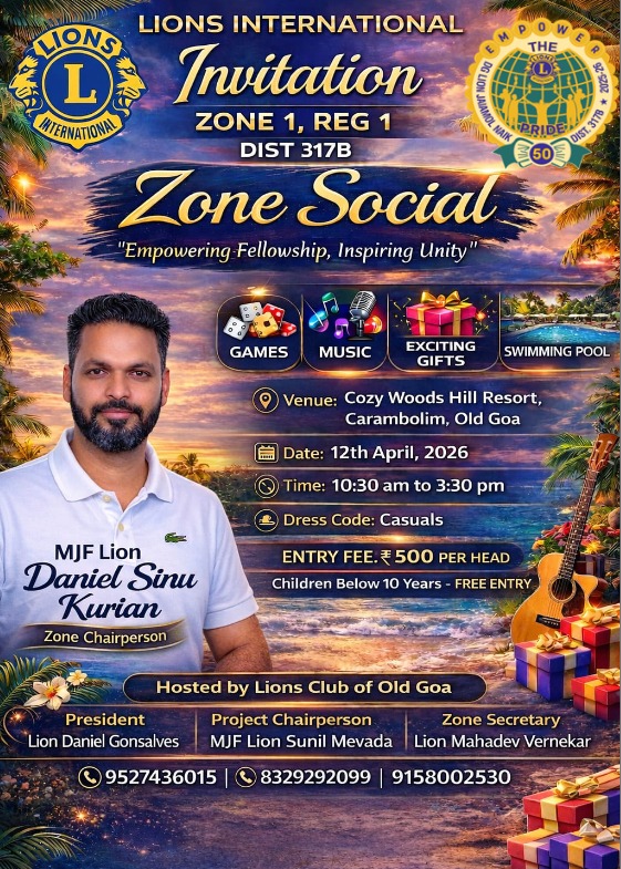 Zone Social Invitation send of Zone 1 Reg 1
