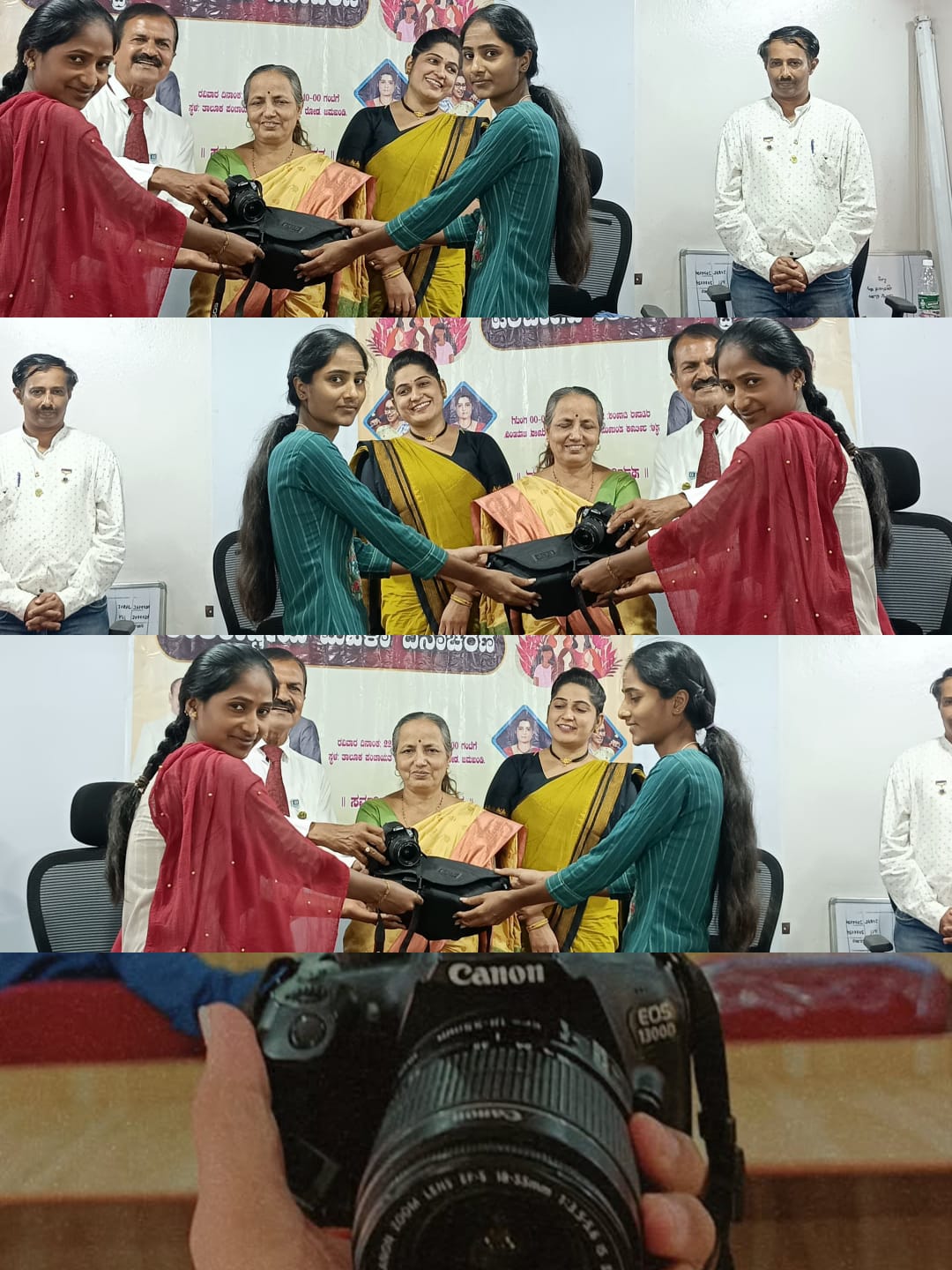 Donation of camera for studio Startup bussiness to poor girls
