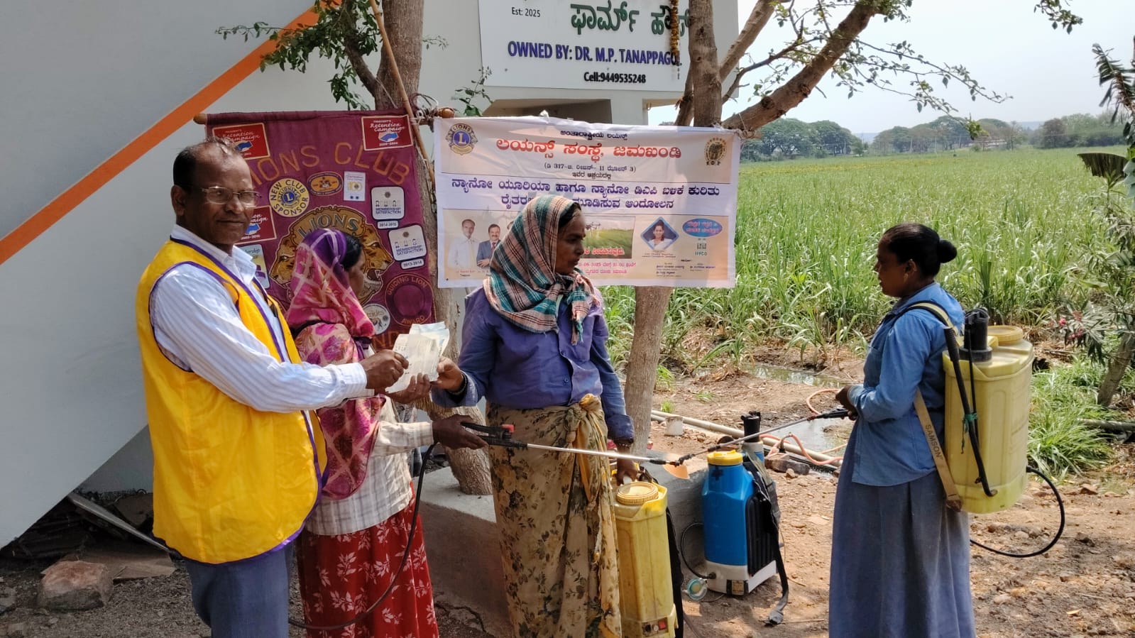 Distribution of Protective Masks for Farmers