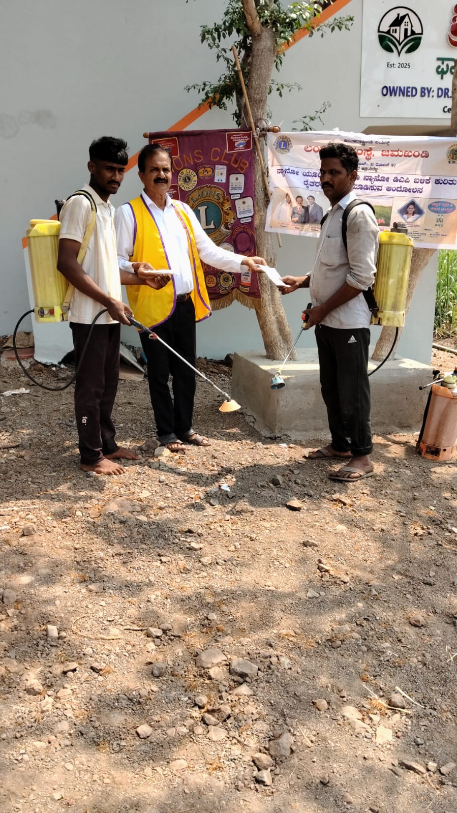 Distribution of Protective Masks for Farmers