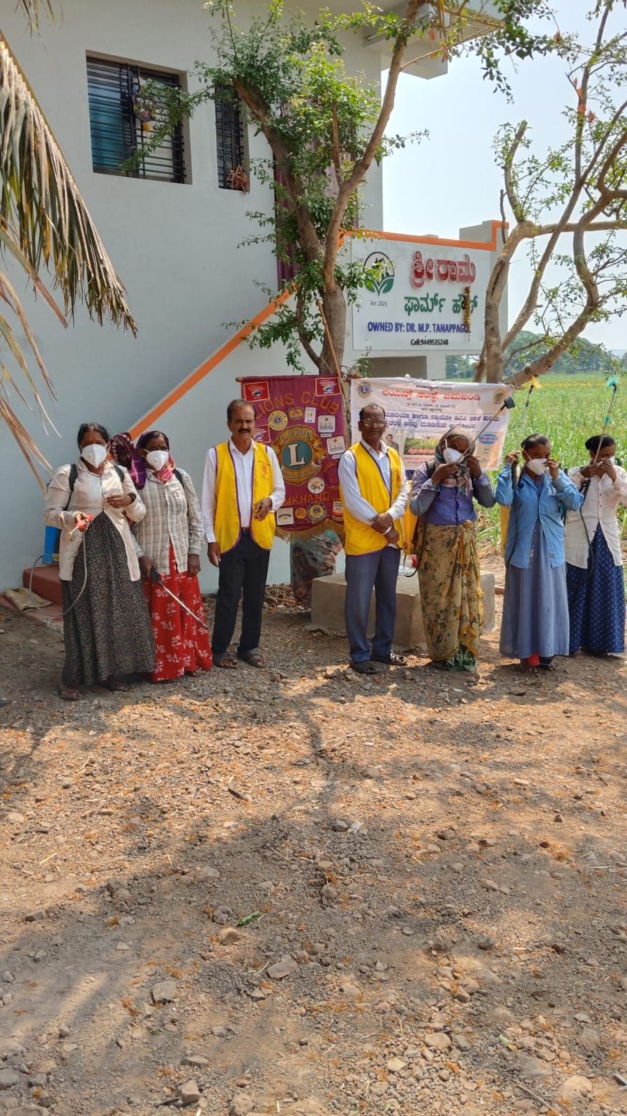 Distribution of Protective Masks for Farmers