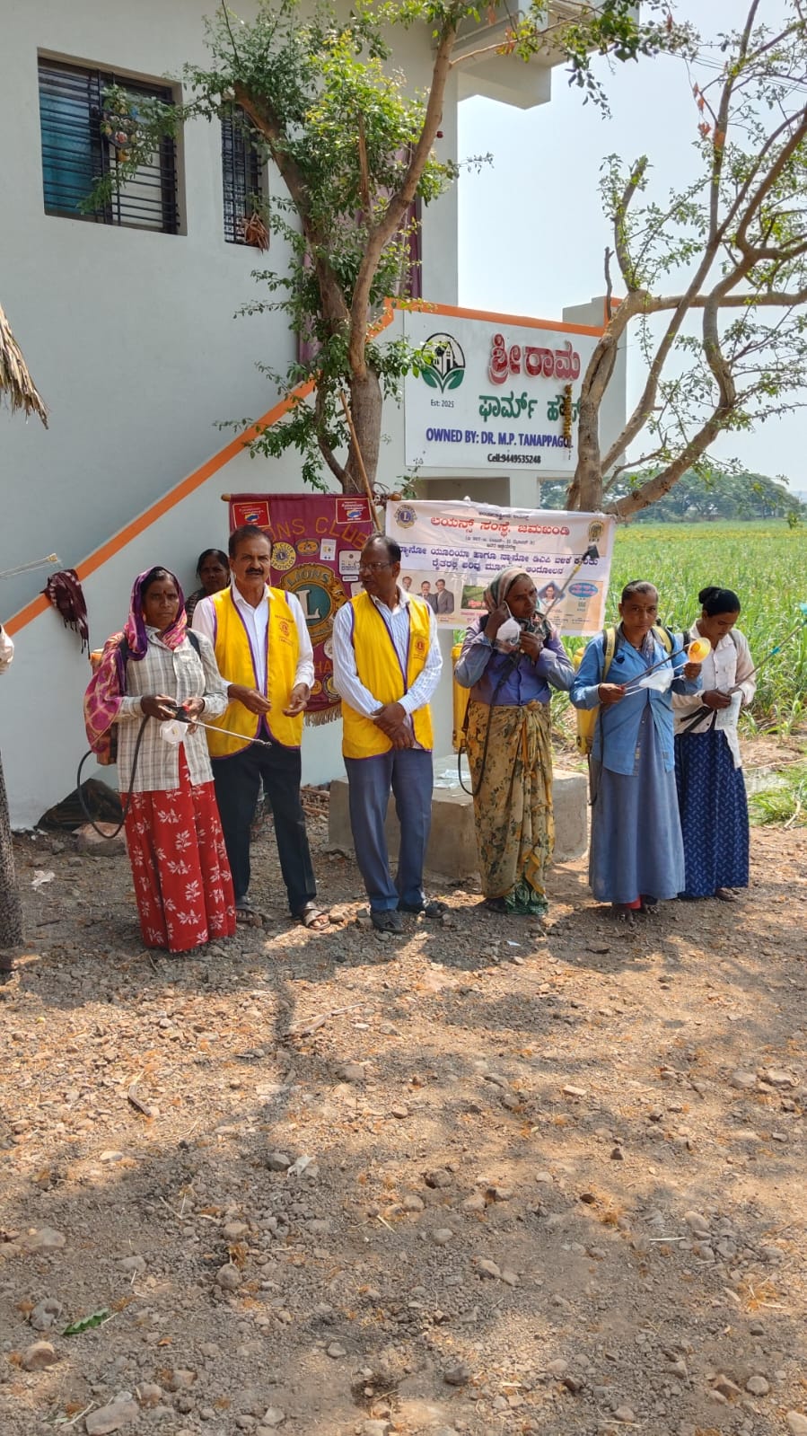 Distribution of Protective Masks for Farmers