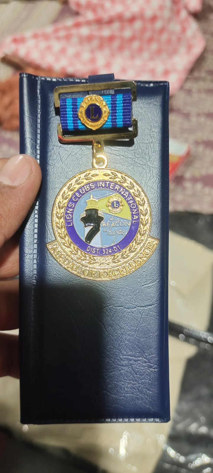 GOT APPRICIATION INTERNATIONAL MEDAL FROM PDG PMJF DR P R S CHETAN SIR. 