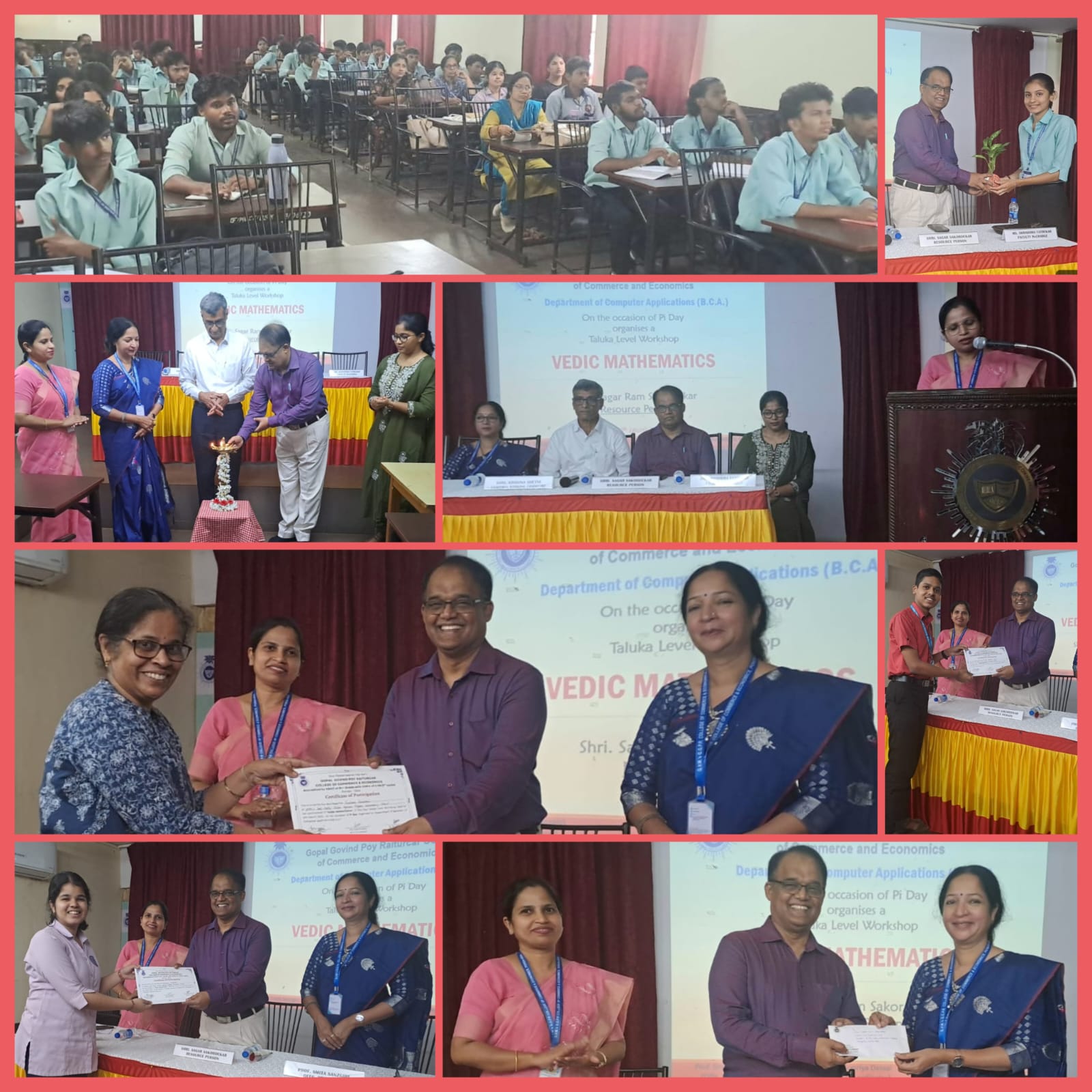 Vedic Mathematics Workshop as a PI Day Celebrations