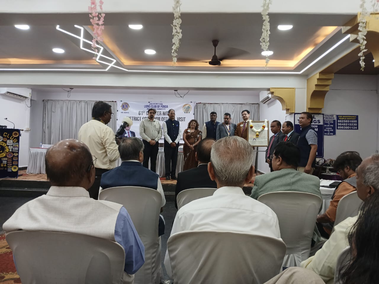 Attended the DG Visit and Charter Night of Lions Club Ponda