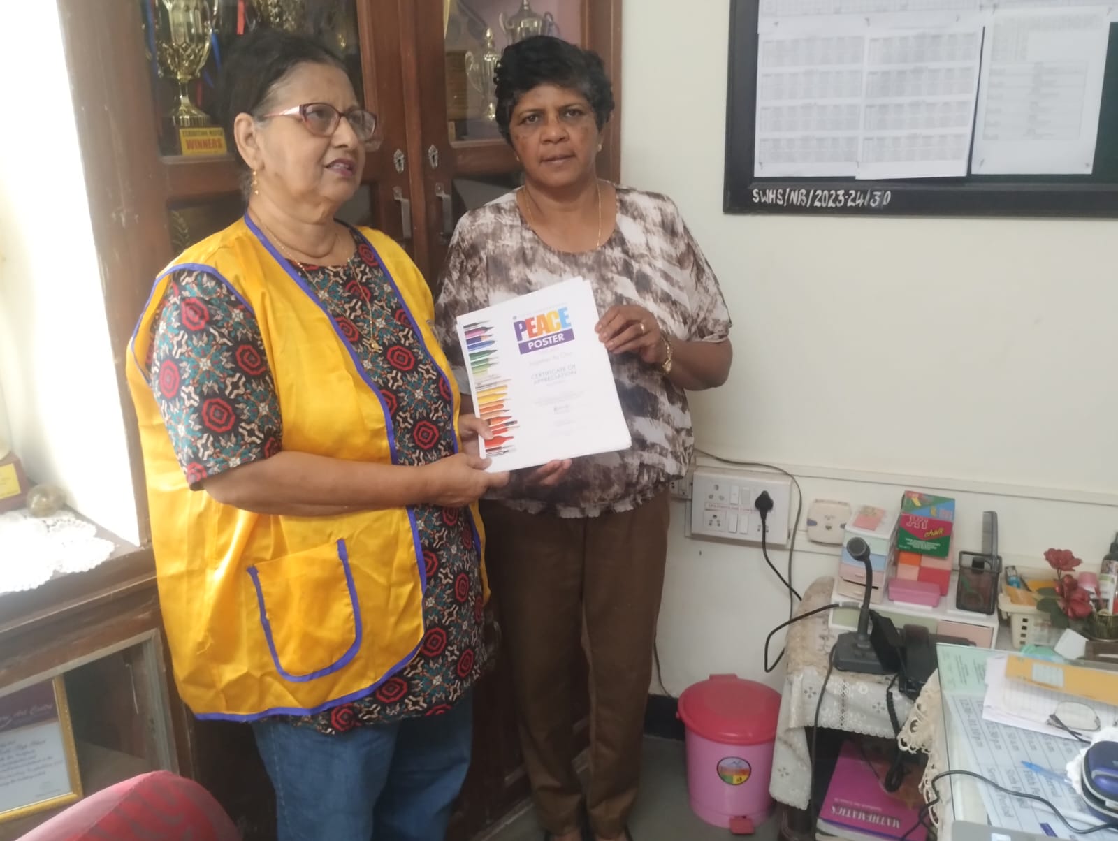 Sponsored certificate for poster competition 