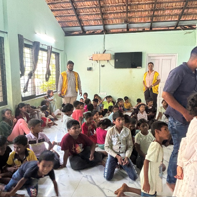 Eye check up camp for underprivileged children 