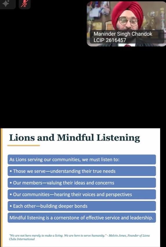 Topic : Mindful Listening