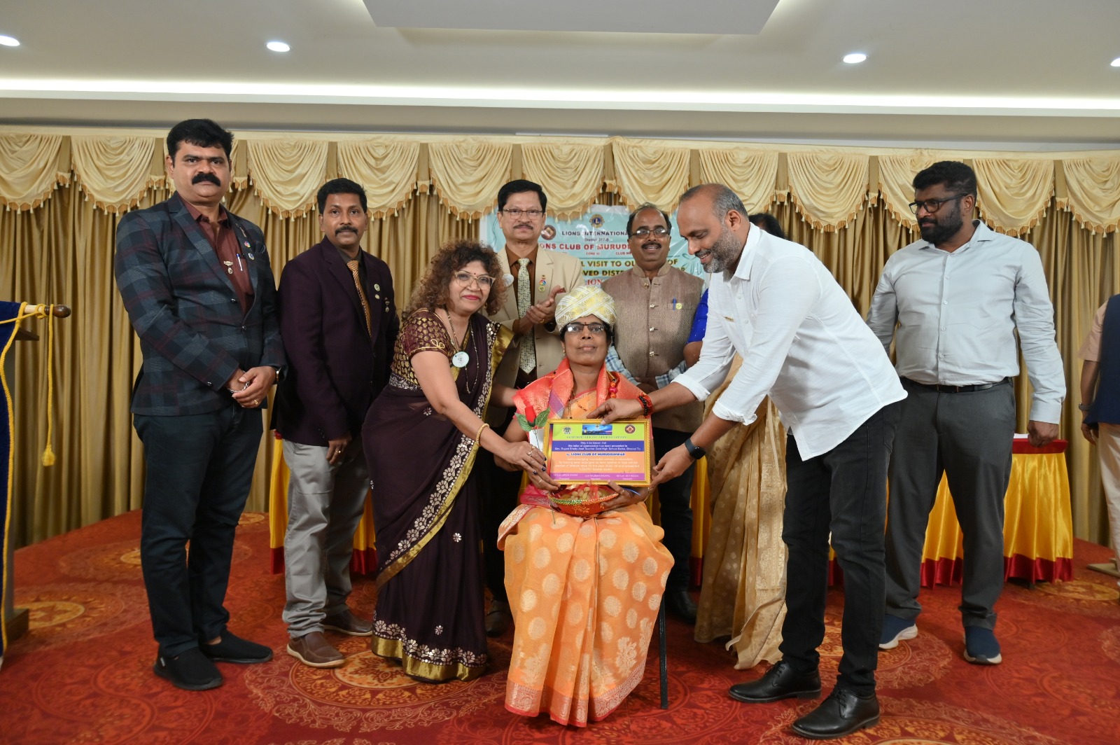 PRESENTED "UDUPA AWARD" TO BHATKAL BLOCK BEST HIGHSCHOOL TEACHER.