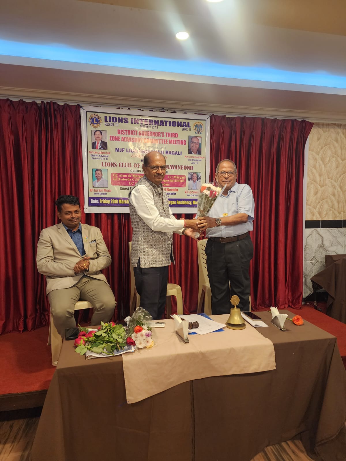 Attended 3rd Zone Advisory Meet Of Region 13 Zone 2 of ZC Lion Krishnaji Bagali at Margao Residency Margao