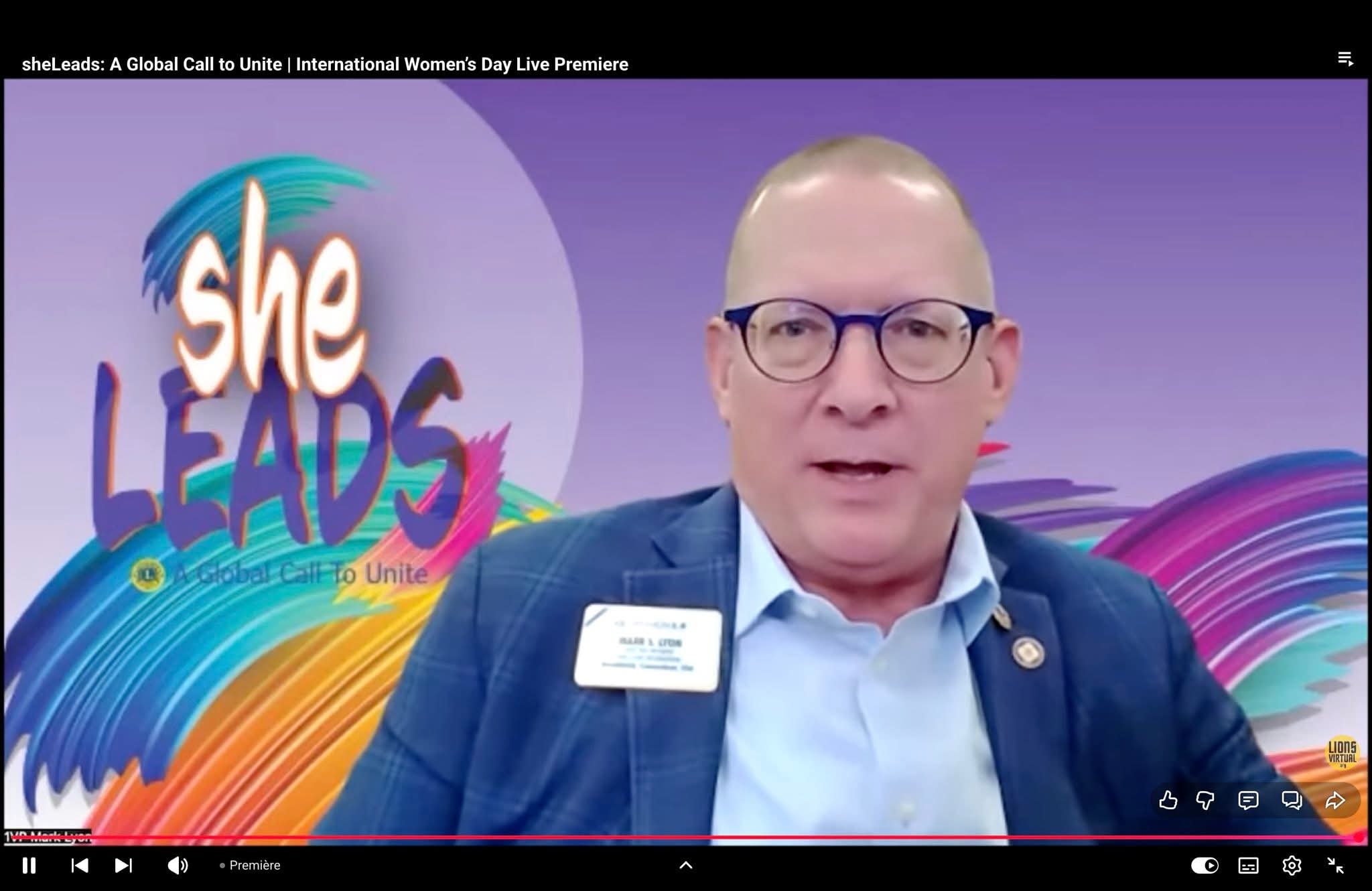 Attended She Leads A Online Symosium on Women Day with International President the Chief Guest with Other Dignitaries