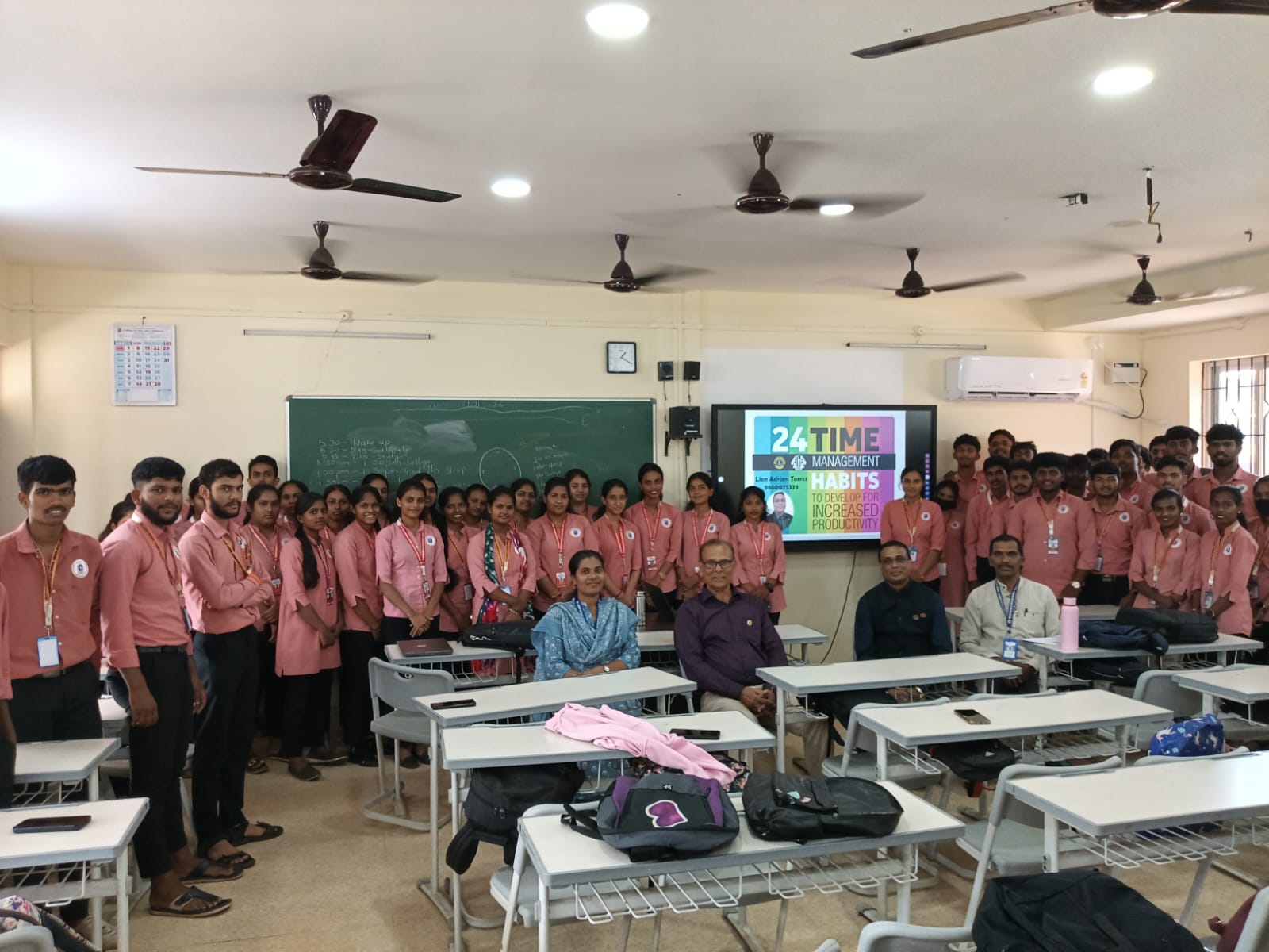 LAS Leo Advanced Sessions with Training As ALLI to CES College Students and Future LEO with Leo International Training on Time Management with Leo Club of Salcete