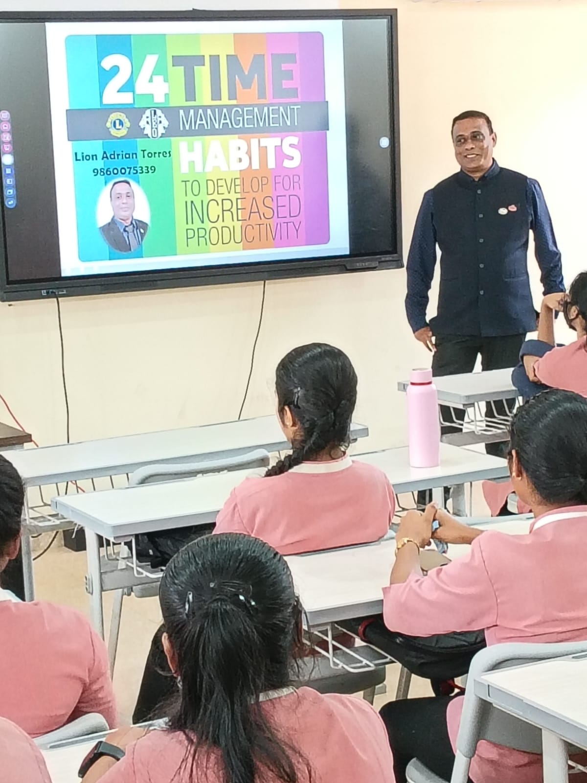 LAS Leo Advanced Sessions with Training As ALLI to CES College Students and Future LEO with Leo International Training on Time Management with Leo Club of Salcete