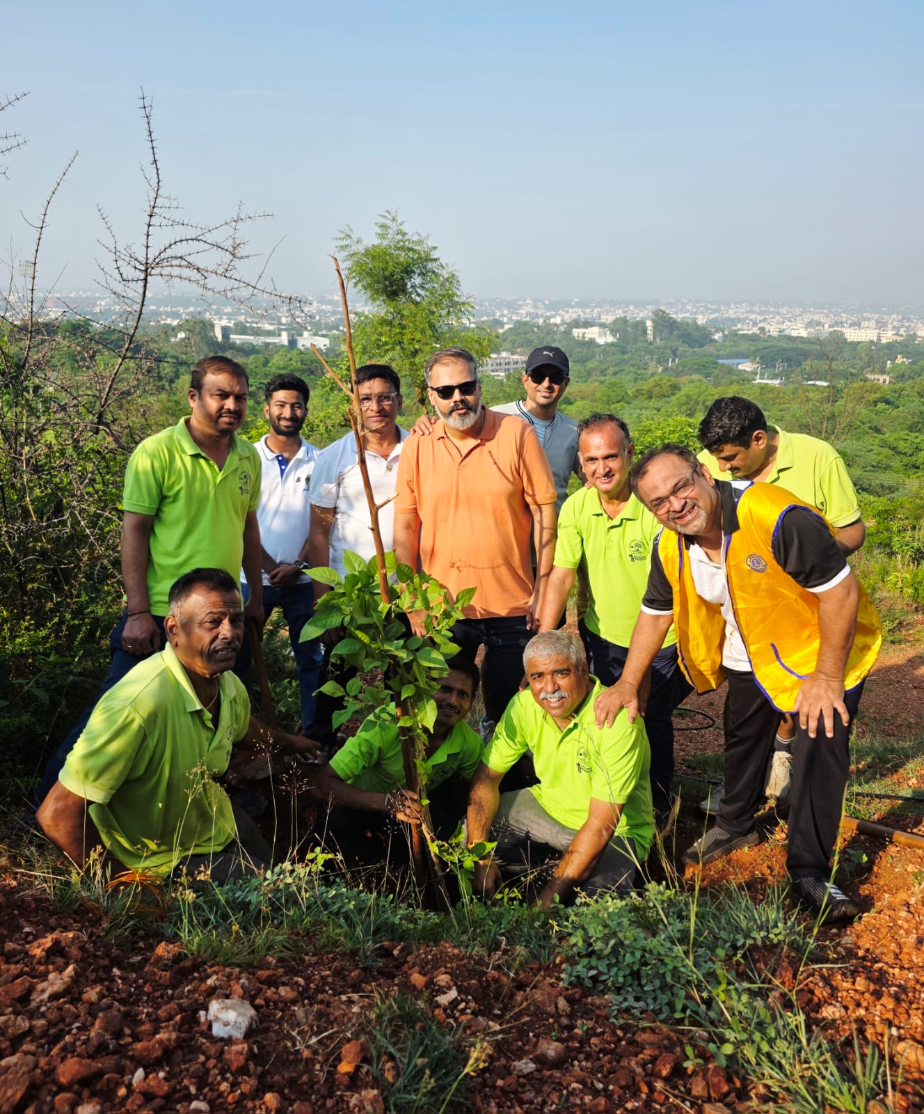 On 23rd April 2026, We the PST of the Lions Club of Hubli City , along with our Lion and Leo members, successfully carried out a plantation drive at Nrupatunga Betta, Hubli .