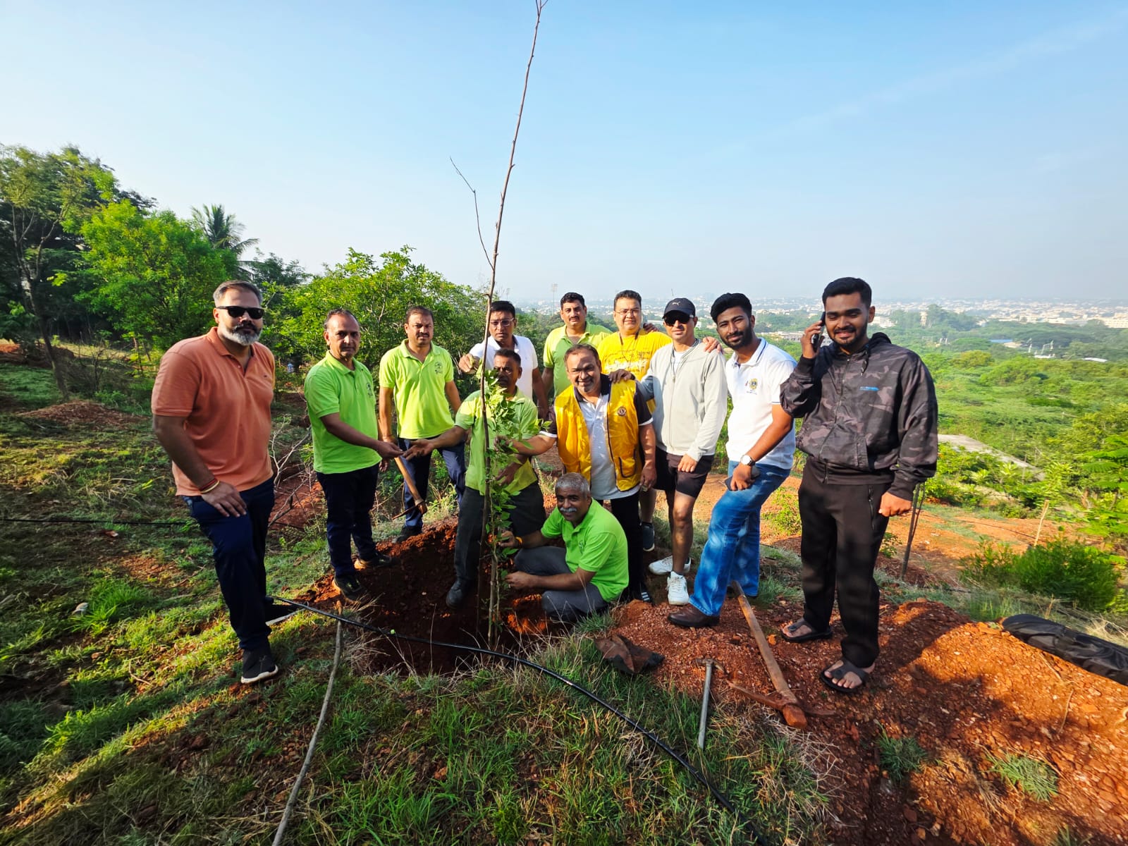 On 23rd April 2026, We the PST of the Lions Club of Hubli City , along with our Lion and Leo members, successfully carried out a plantation drive at Nrupatunga Betta, Hubli .