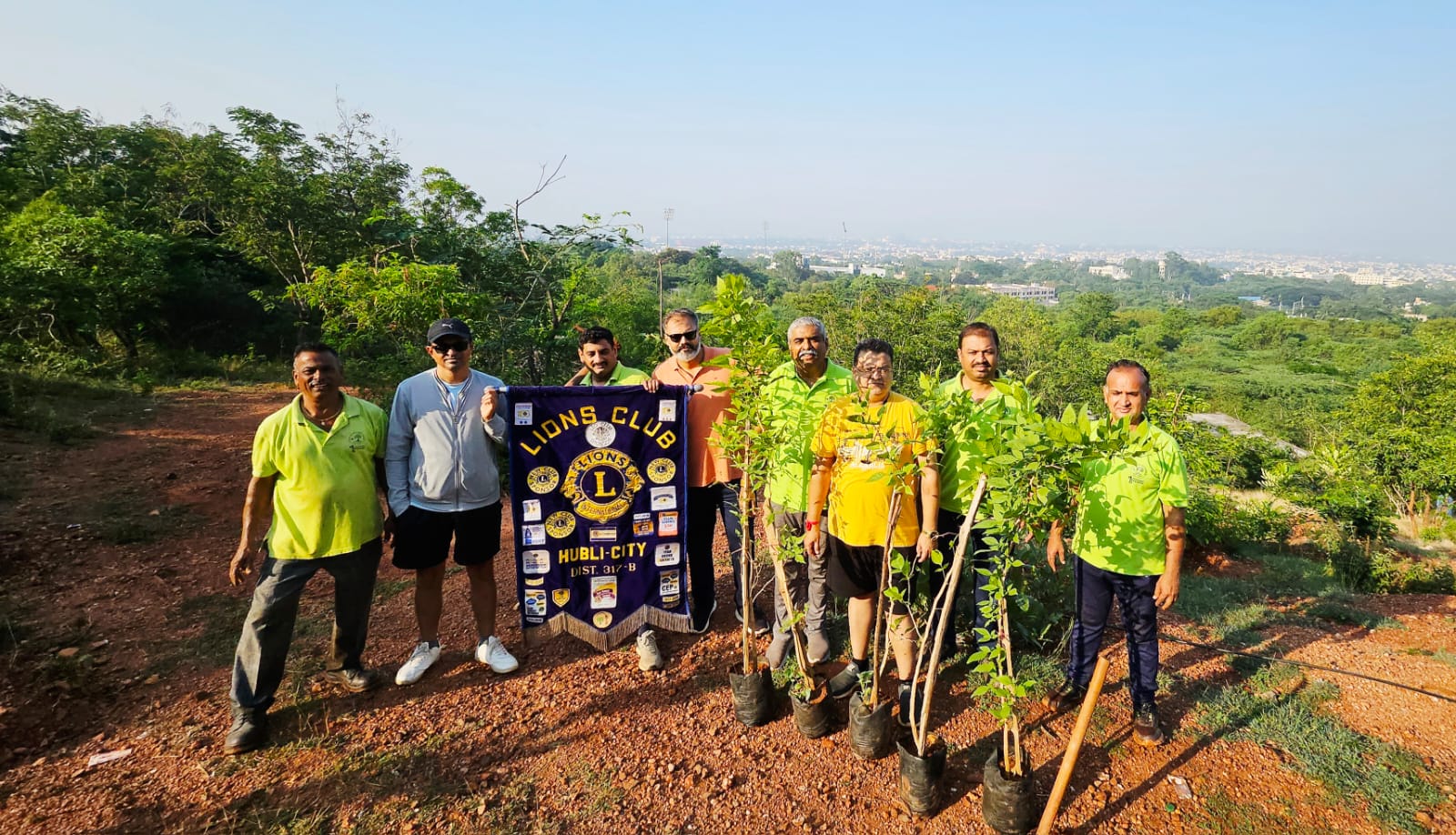 On 23rd April 2026, We the PST of the Lions Club of Hubli City , along with our Lion and Leo members, successfully carried out a plantation drive at Nrupatunga Betta, Hubli .