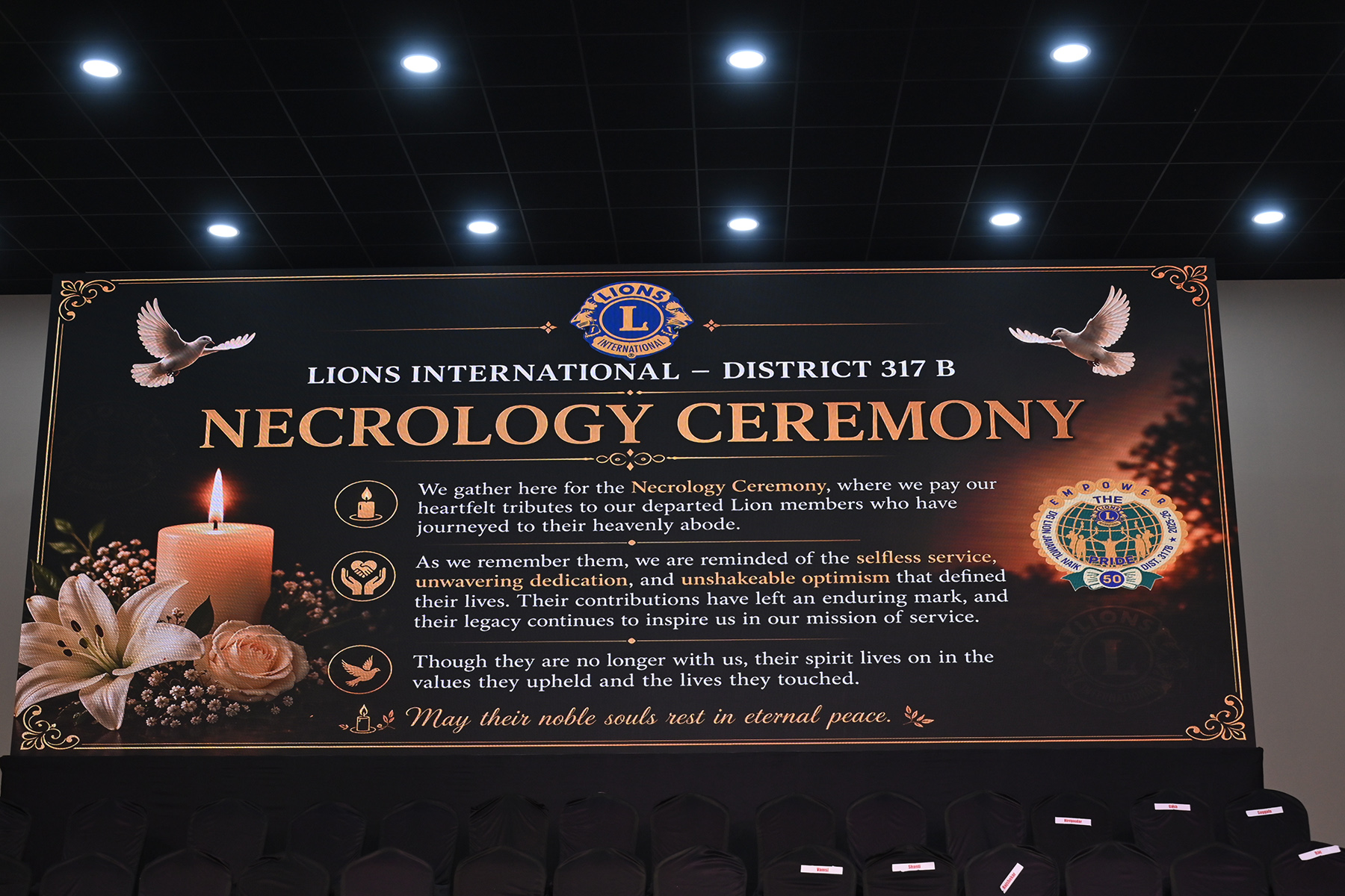 Active Part in The Necrology Team with Preparation of PPT and Getting Other Things Organise