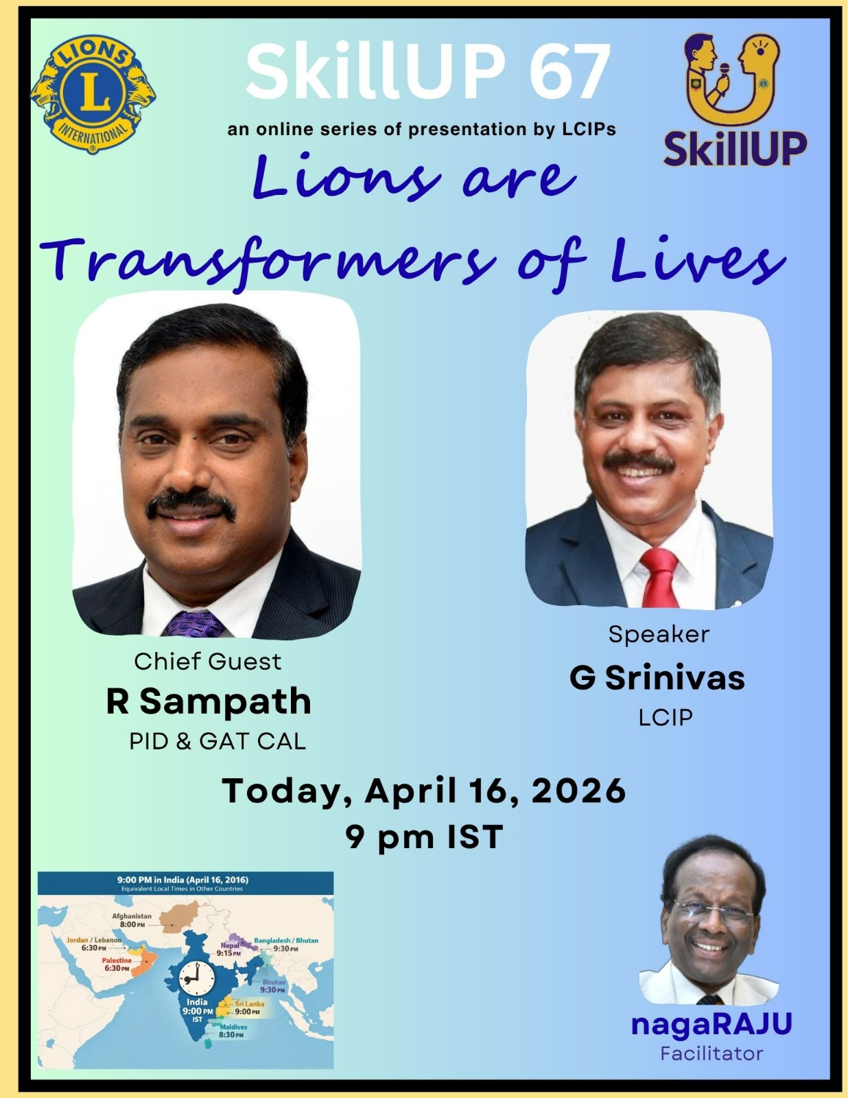 Topic : Lions are Transformers of Lives