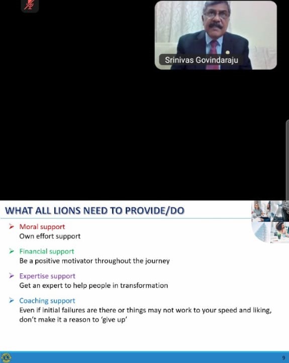 Topic : Lions are Transformers of Lives