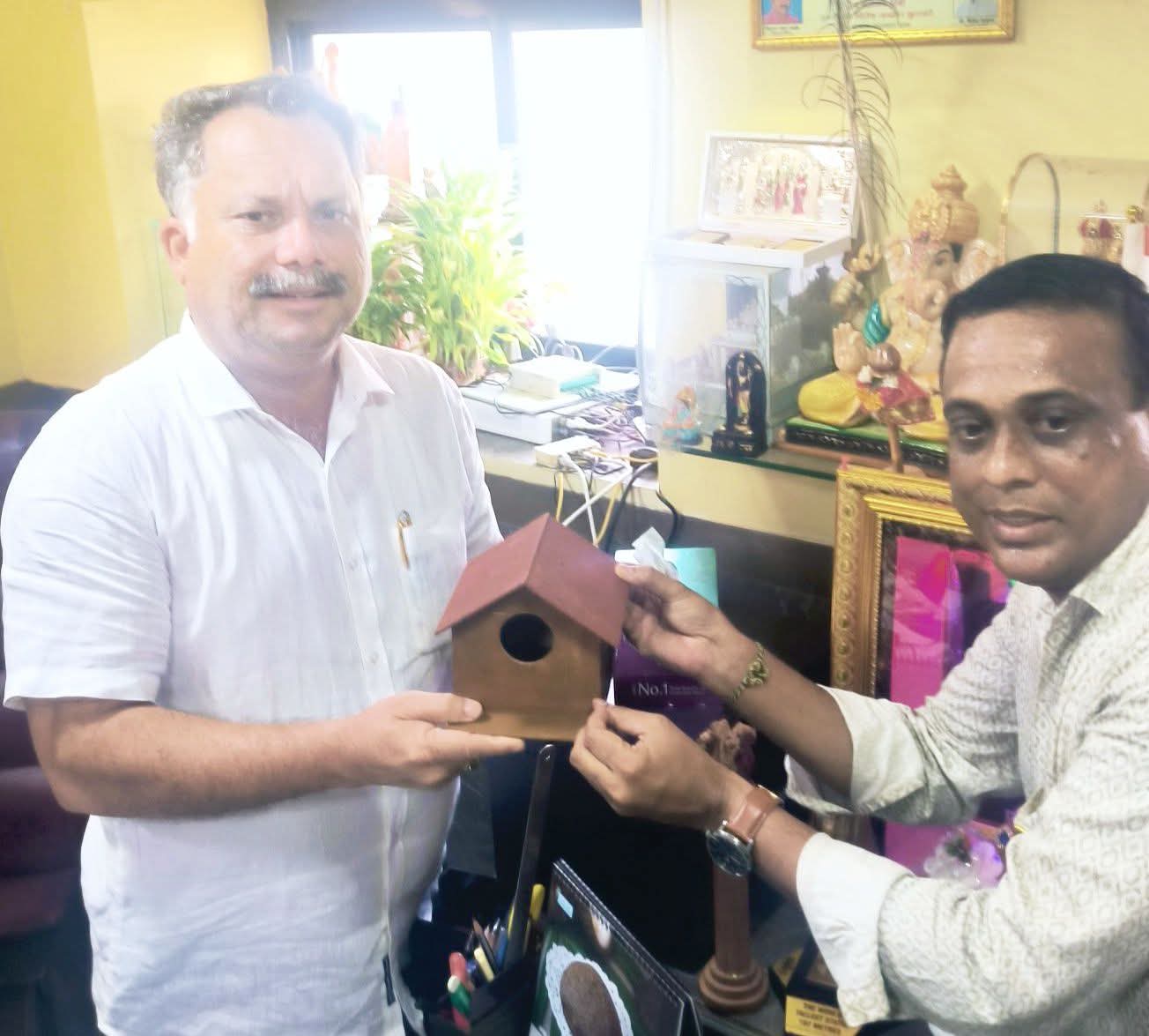 Save The Sparrow Project by Lion Murtaza with a Goa Wide Spread With Save Sparrow with Sparrow House Distribution