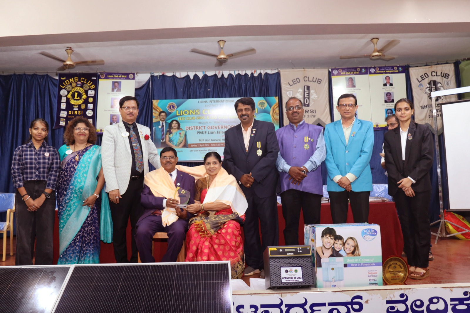 ATTENDED DG OFFICIAL VISIT OF THE LIONS CLUB OF SIRSI