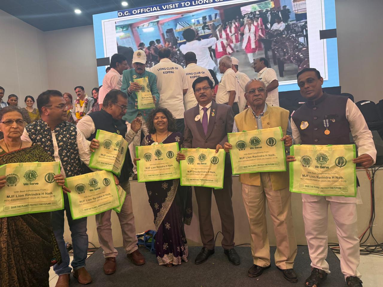 Closing of Environment Week at District Convention On 26th April 2026 ,closure  of  world wide  environment  service  week,  Plastic free awareness  activity  cotton  cloth bag distribution  with many  dignitaries, members at Goa District  convention