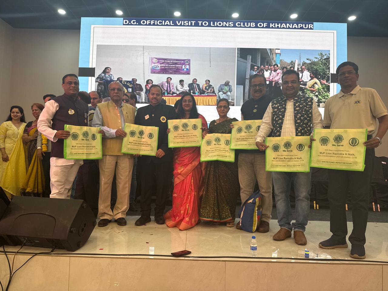 Closing of Environment Week at District Convention On 26th April 2026 ,closure  of  world wide  environment  service  week,  Plastic free awareness  activity  cotton  cloth bag distribution  with many  dignitaries, members at Goa District  convention