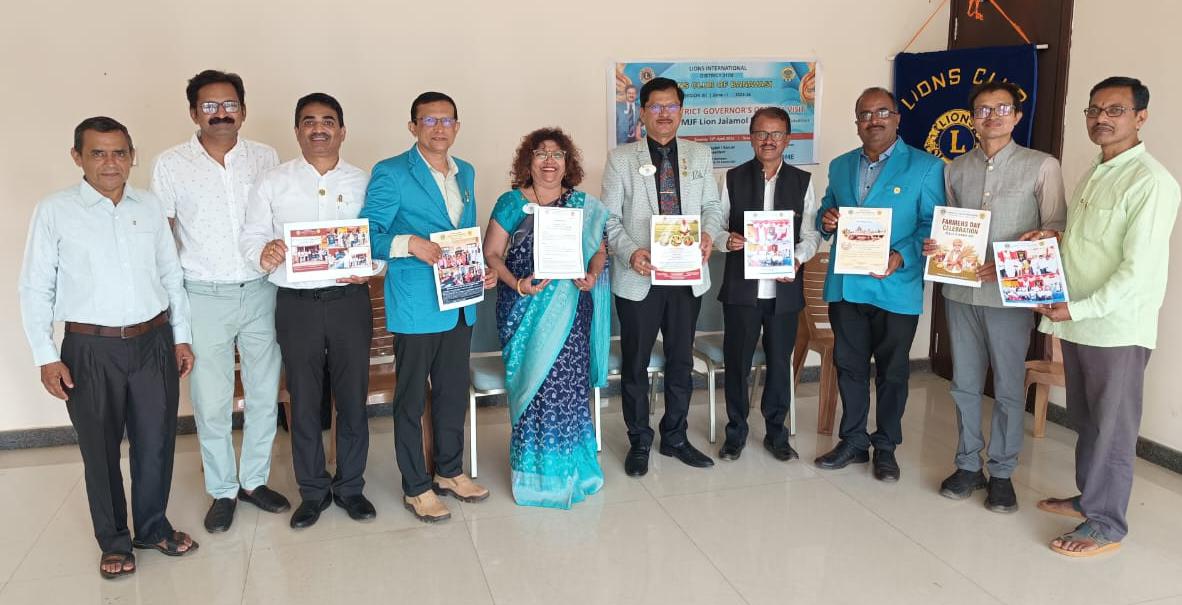 REALESE OF INFORMATIVE BOOK FOR FARMERS BY LIONS CLUB OF BANAVASI