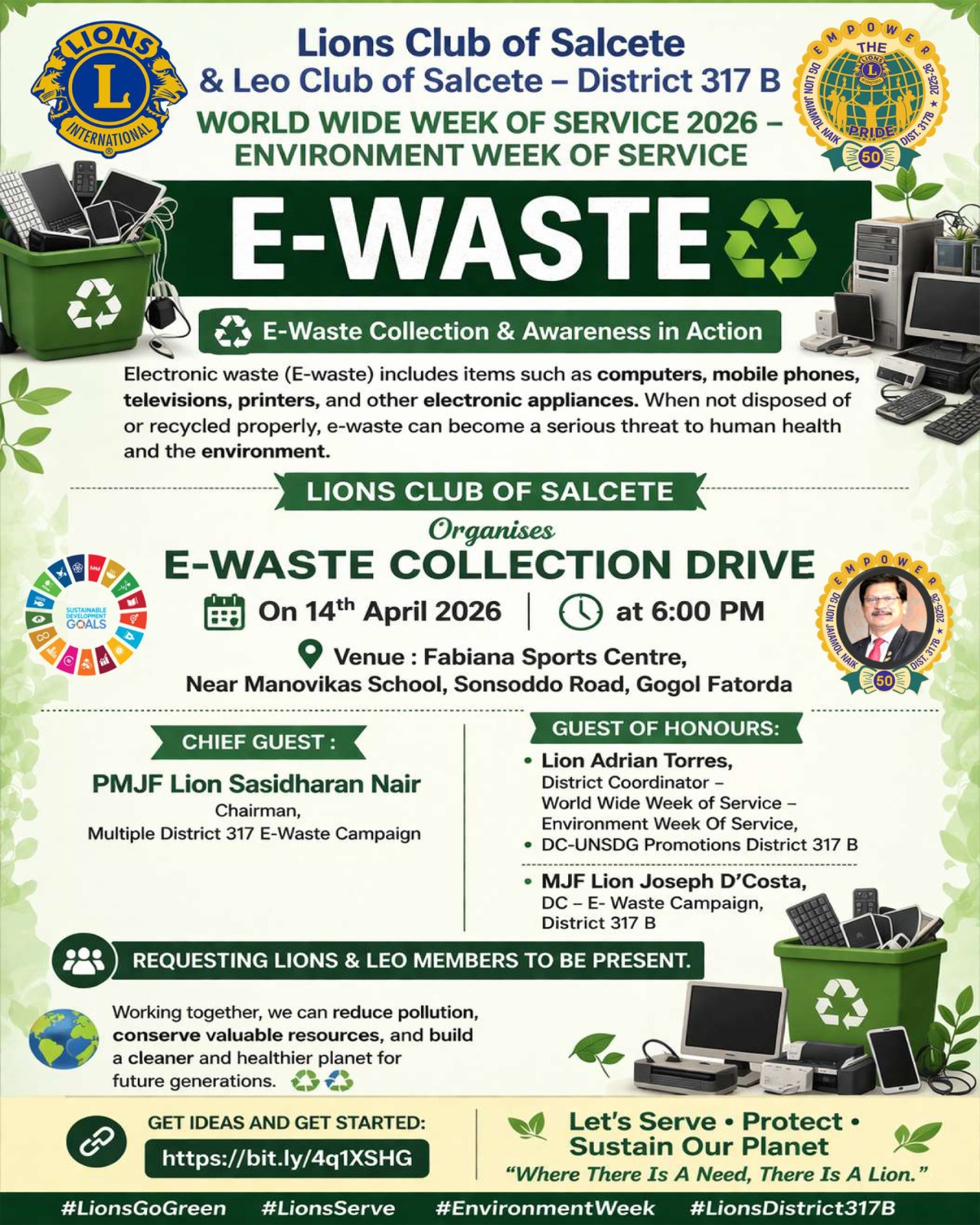 E-Waste for LC Salcete For Promotions for Environment Week