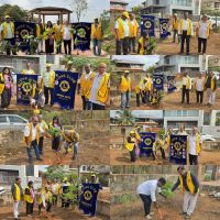 Twinning with L.C of Mapusa Tree plantation at housing board children park , Camurlim