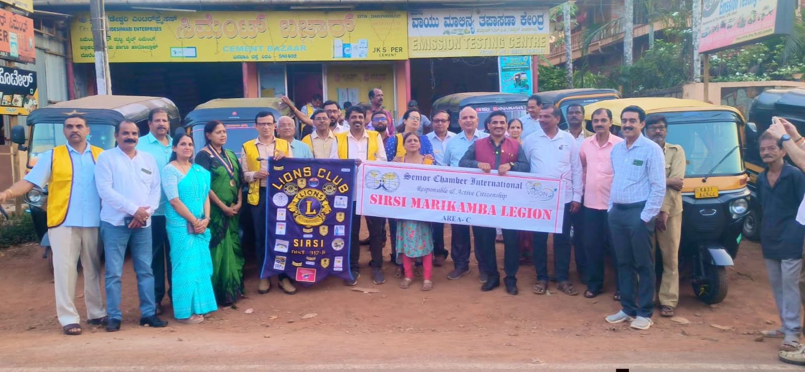 Visited Lions Club of Sirsi The Emission Test for Passenger Rickshaw was been organised at Kushi Emission Centre by Lions Club of Sirsi on the Inaugural Day 1 of Environment Week of Service🌴