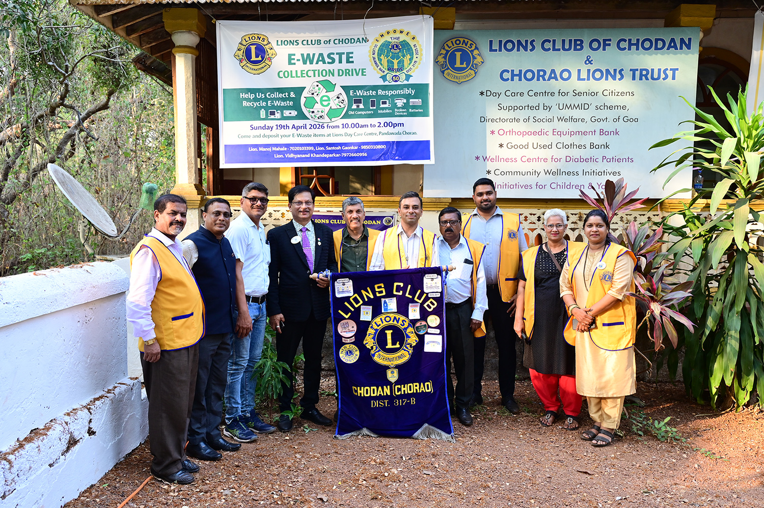 E-Waste and 11 Wards Clean and Geen Chorao by LC Chodan during WWW of Environment Week 2026