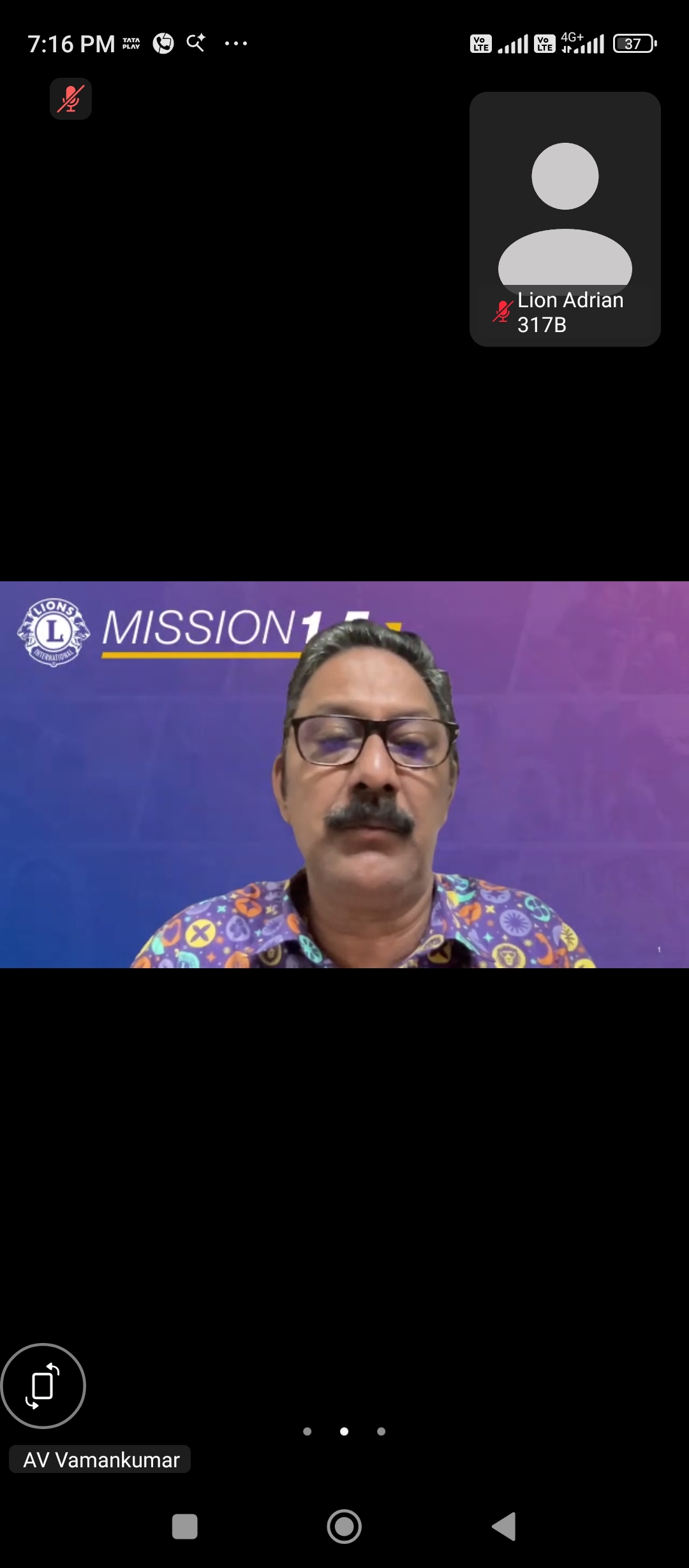 Attended The District and Multiple District Online Meeting on Challenge Accepted Mission 1.5 Updates
